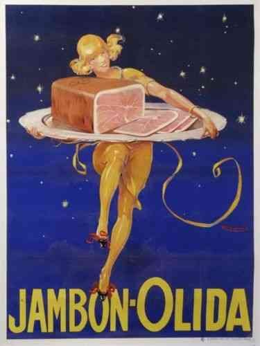 Jambon Olida Vintage Advert A4 Photo Print