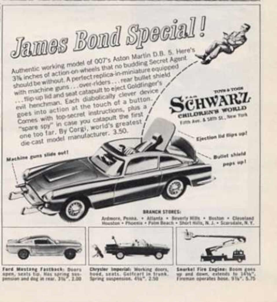 James Bond Db5 Vintage Retro Advert Ads A4 Photo Print