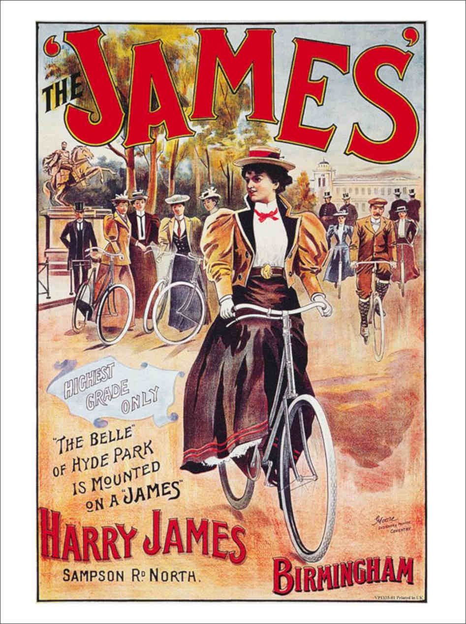 James Cycles Birmingham Vintage Retro Advert Poster A4 Photo Print