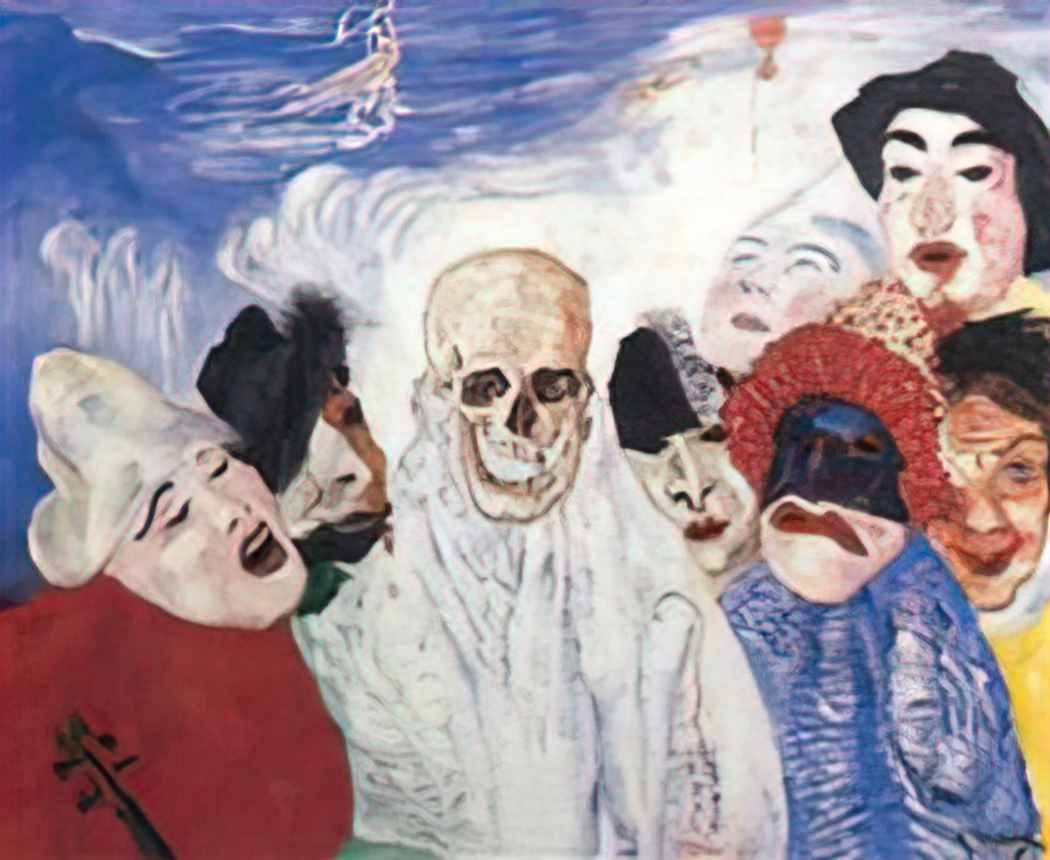 James Ensor death and the masks 1897 Art A4 Photo Print UK
