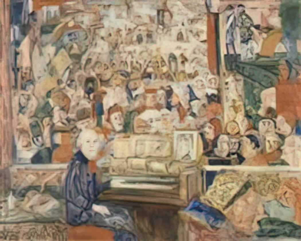 James Ensor ensor at the harmonium 1933 Art A4 Photo Print UK