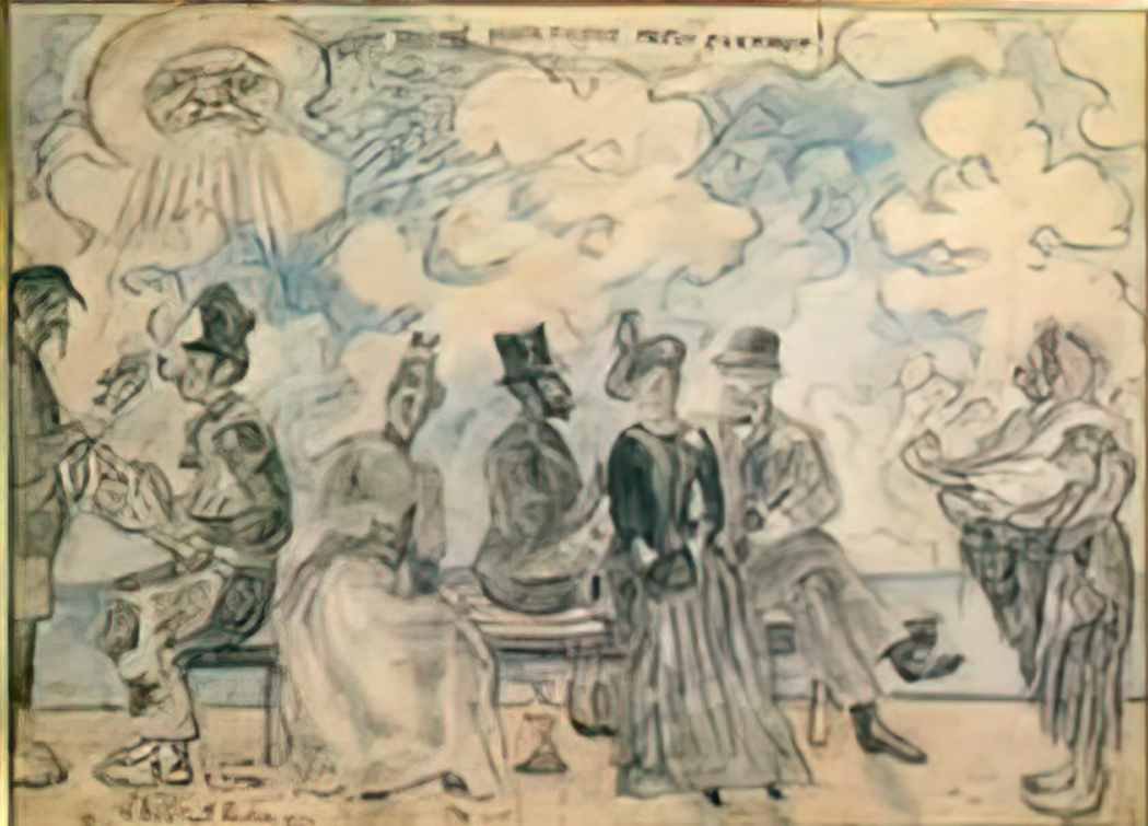James Ensor hell under hell above hell all around 1888 Art A4 Photo Print UK
