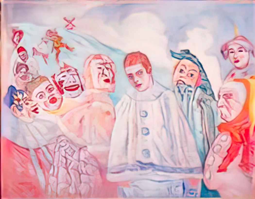 James Ensor the despair of pierrot or pierrot in despair second versi Art A4 Photo Print