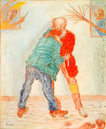 James Ensor the fight 1925 Art A4 Photo Print UK