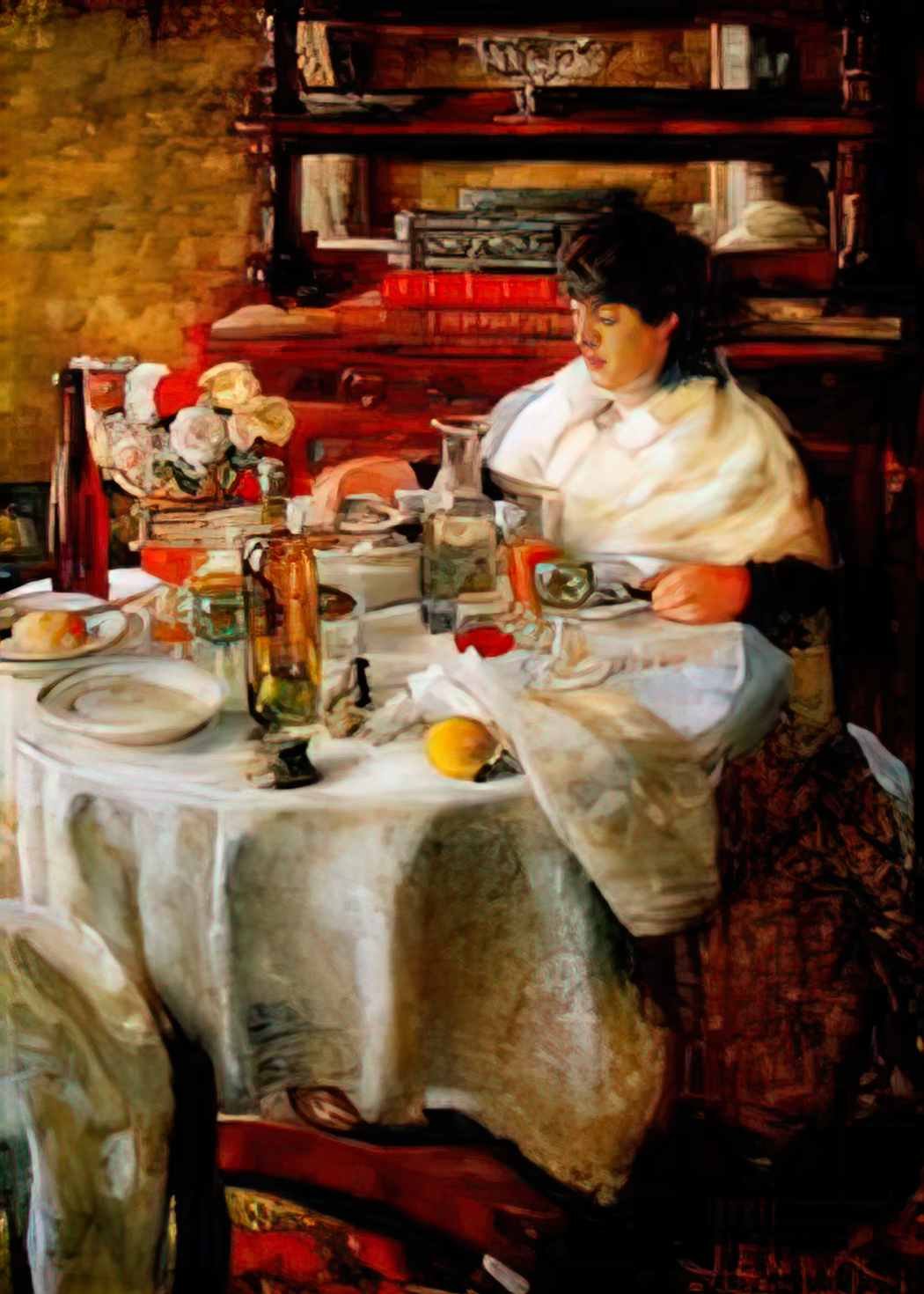 James Ensor the oyster eater 1882(1) Art A4 Photo Print UK