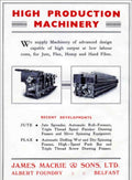 James Mackie Machines Vintage Retro Advert Poster A4 Photo Print