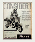 James Scooter Js150 Vintage Retro Advert Poster A4 Photo Print