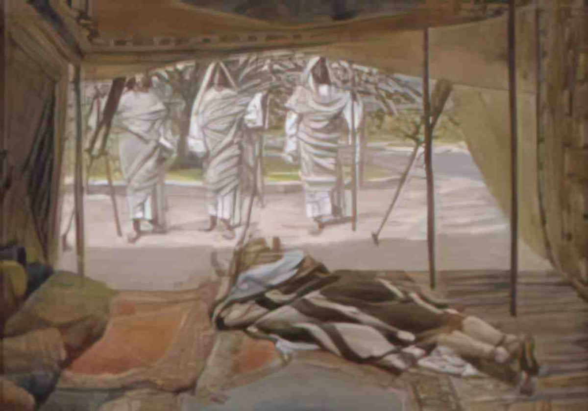 James Tissot abraham and the three angels Art A4 Photo Print