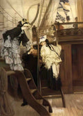 James Tissot boarding the yacht Art A4 Photo Print