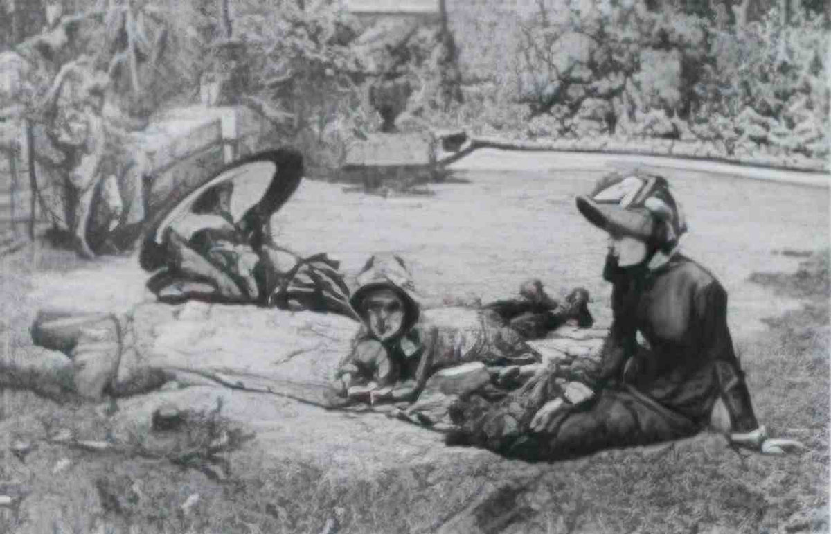 James Tissot in full sun Art A4 Photo Print