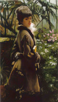 James Tissot in the greenhouse Art A4 Photo Print