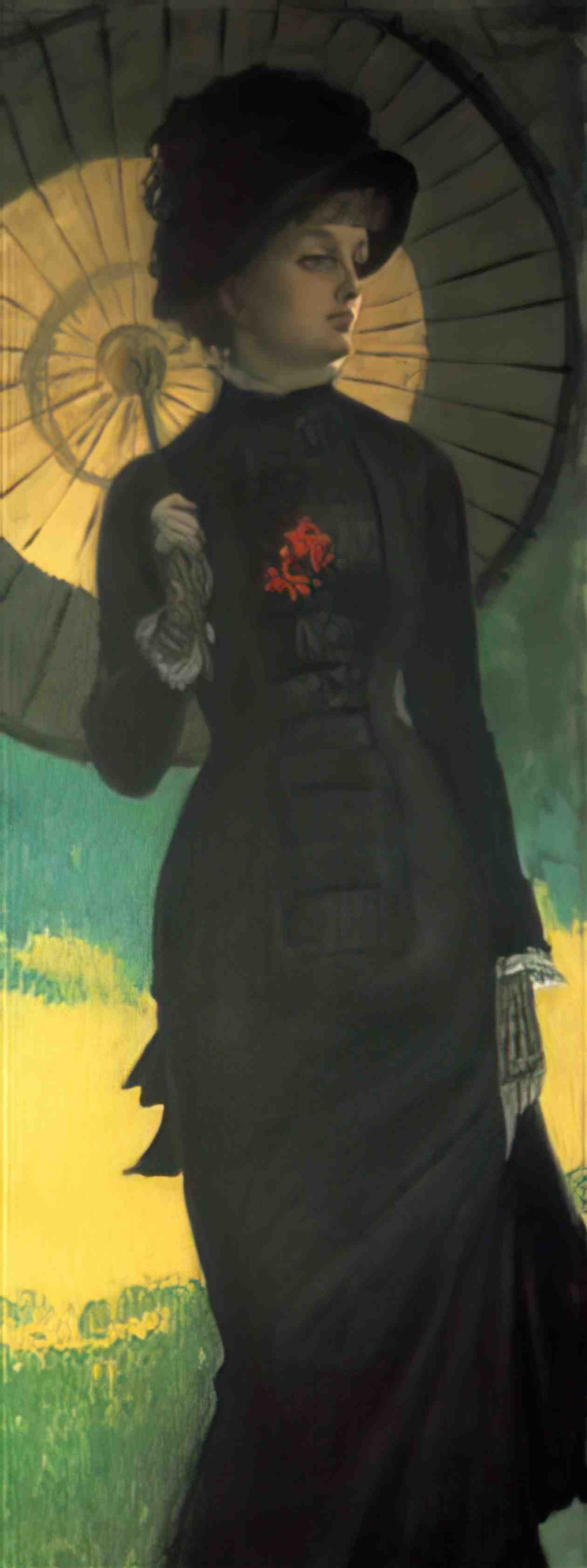 James Tissot mrs newton with a parasol Art A4 Photo Print