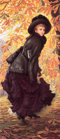James Tissot at marguerite rempart Art A4 Photo Print