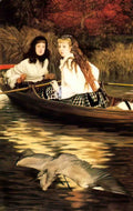 James Tissot autumn on the thames Art A4 Photo Print