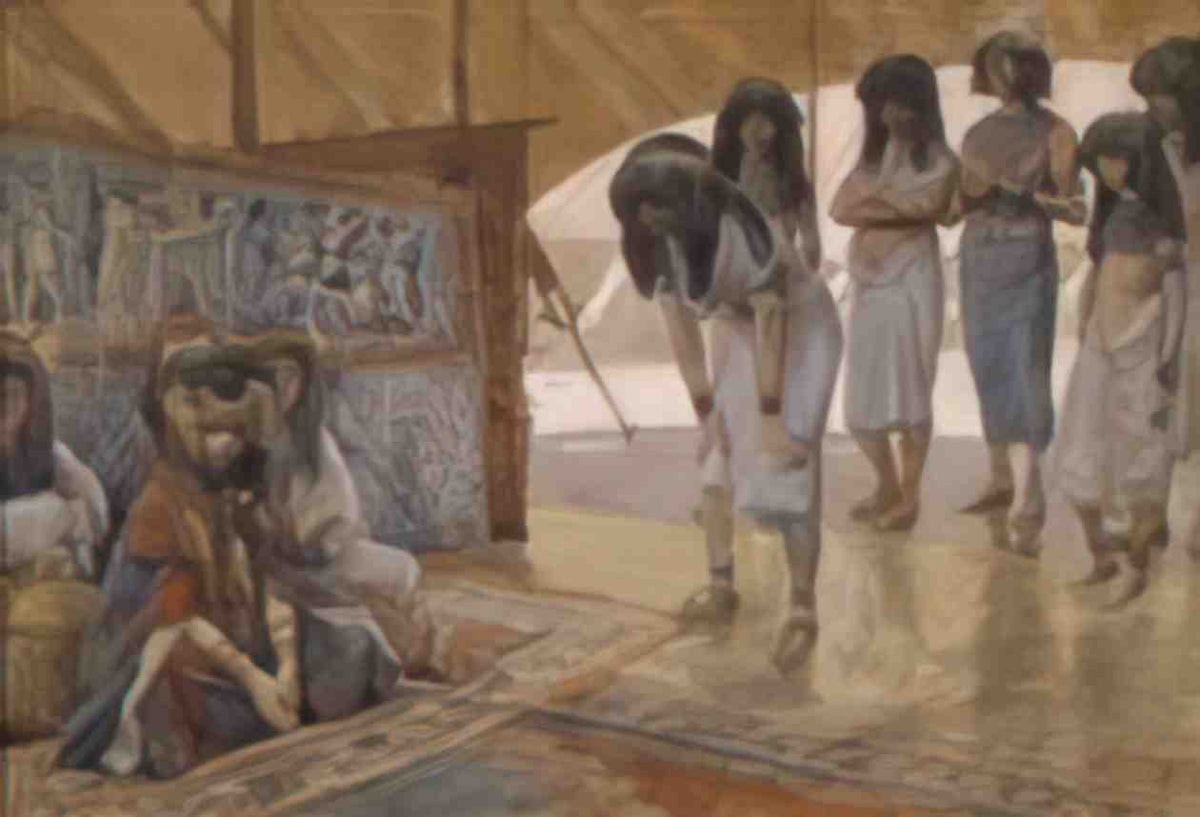 James Tissot sarai is taken to pharaoh s palace Art A4 Photo Print