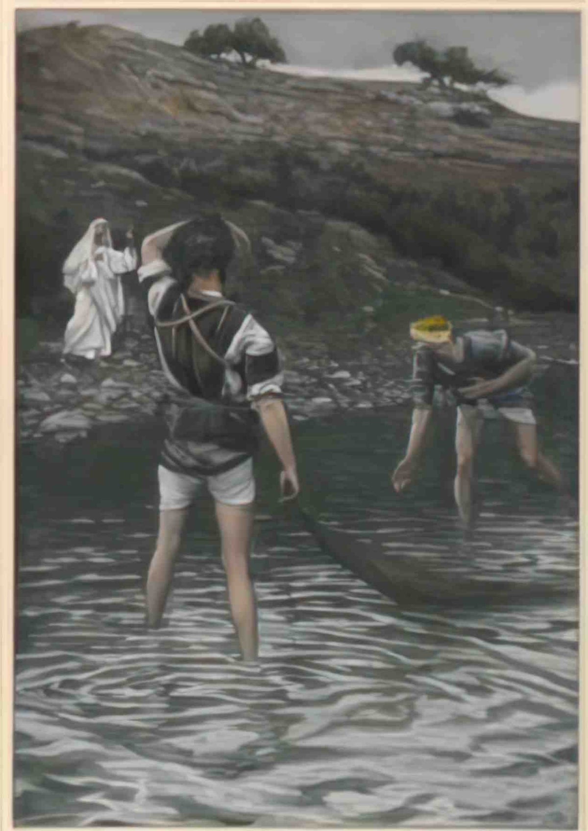 James Tissot the calling of saint peter and saint andrew vocation de  Art A4 Photo Print