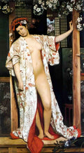 James Tissot the japanese bath Art A4 Photo Print