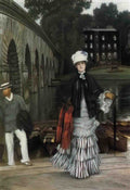 James Tissot the return from the boating trip Art A4 Photo Print