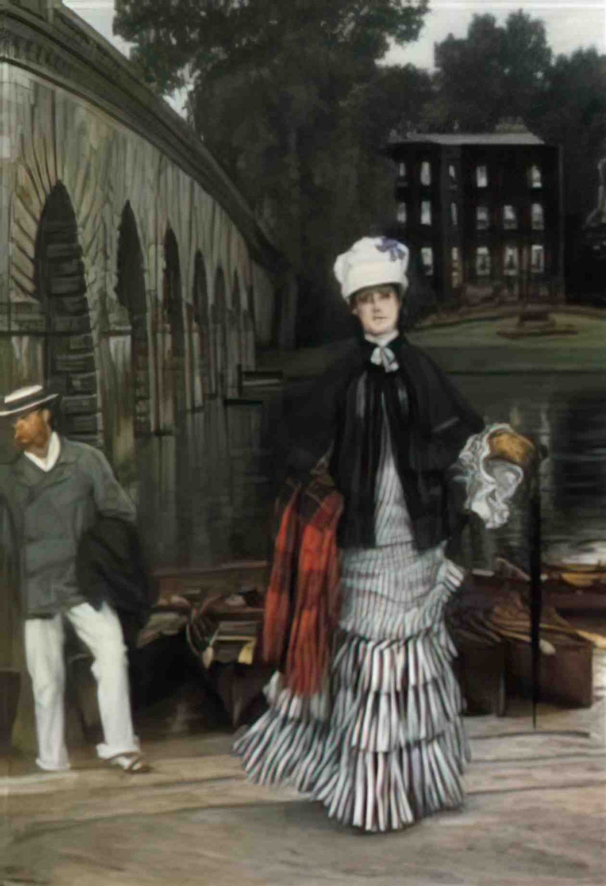 James Tissot the return from the boating trip Art A4 Photo Print