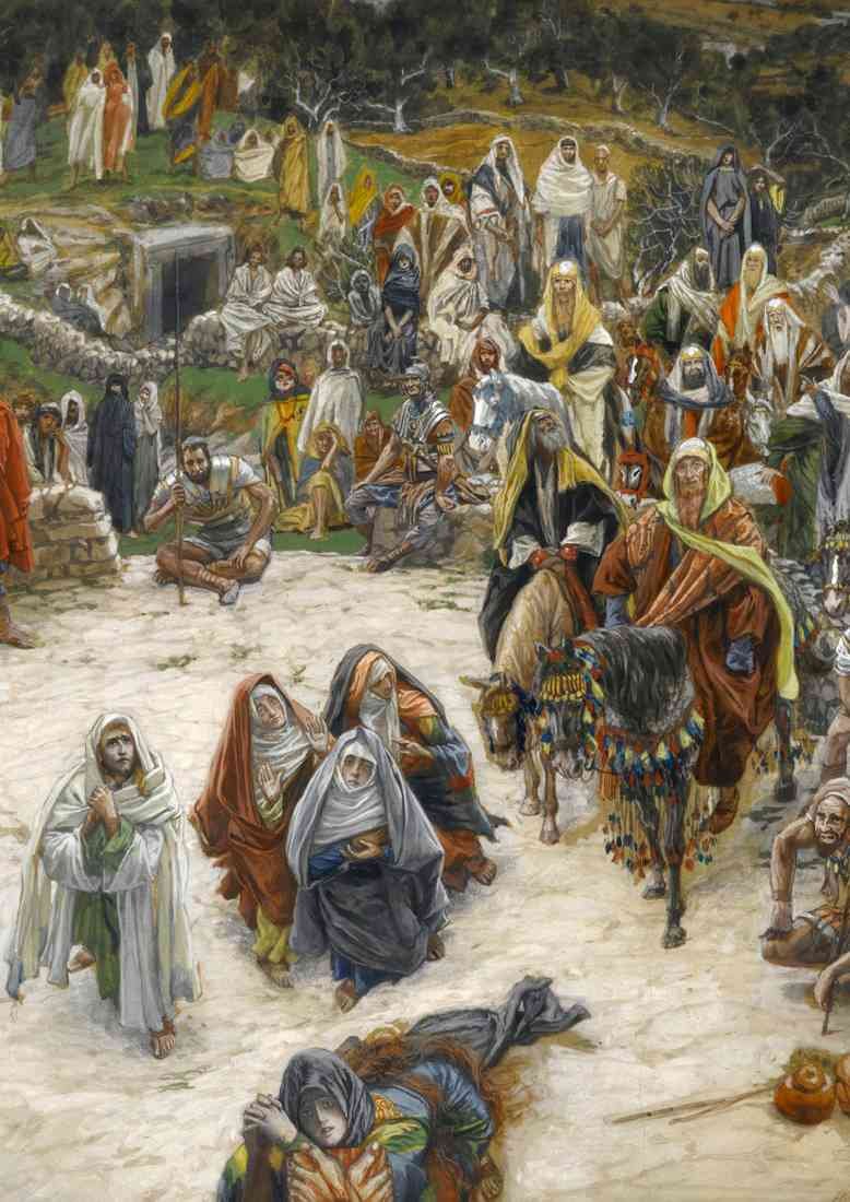 James Tissot what our saviour saw from the cross or christ consoling CROP A4 Photo Print