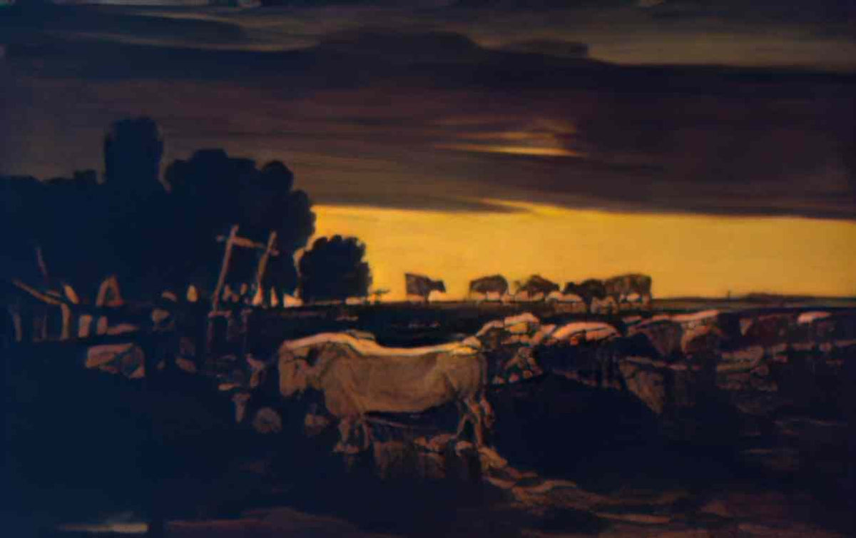 James Ward cattle piece marylebone park 1807 Art A4 Photo Print