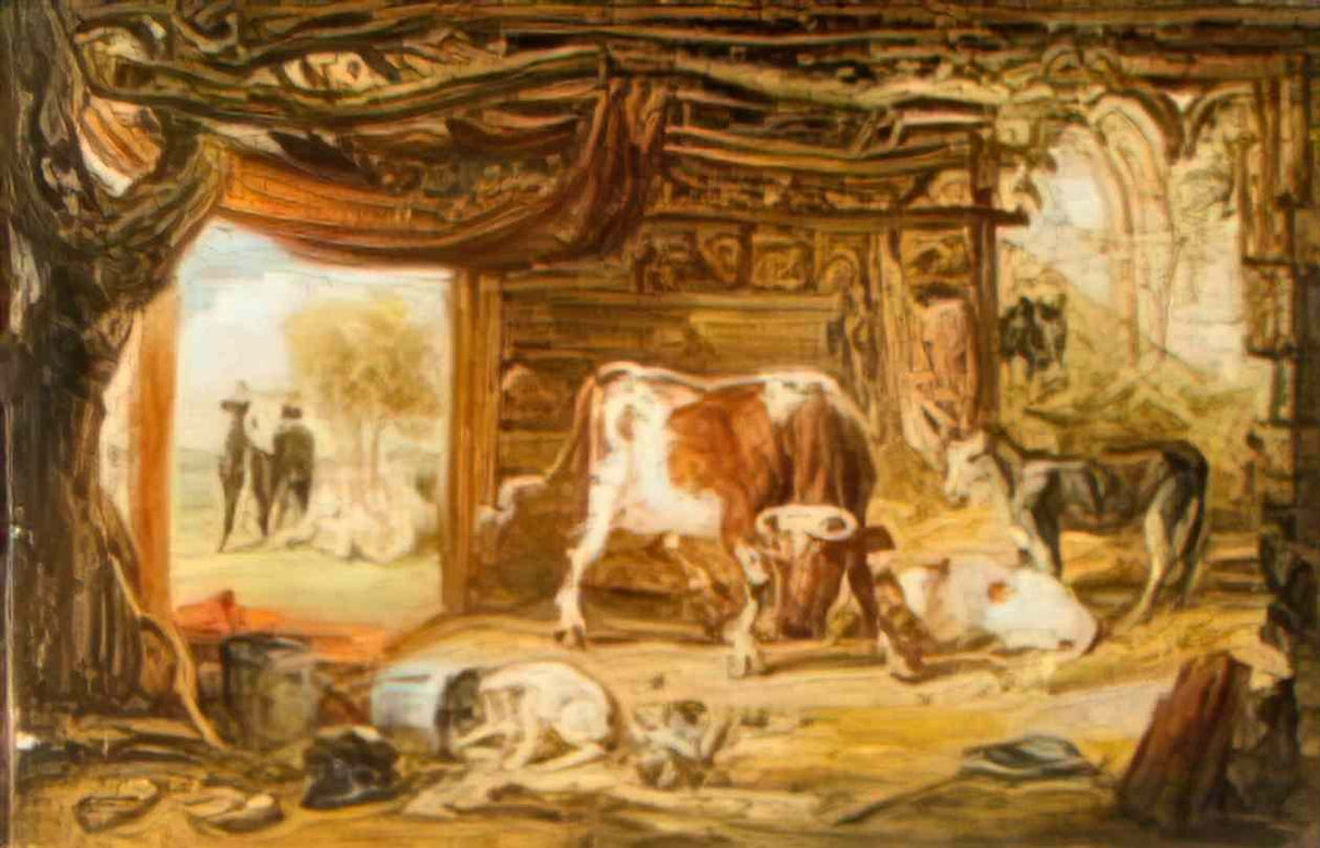 James Ward sketch for the intruder 1829 Art A4 Photo Print