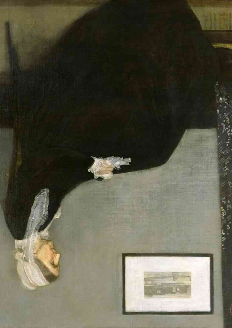 James Whistler 1908 Whistler s Mother Portrait of my Mother USE 2024 CROP A4 Photo Print