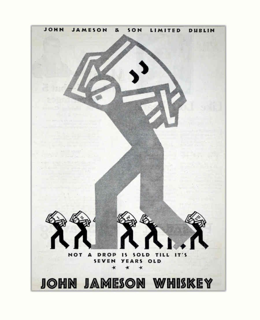 Jameson Whiskey Seven Vintage Retro Advert Poster A4 Photo Print