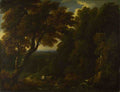 Jan Baptist Huysmans A Cowherd in a Woody Landscape A4 Photo Print