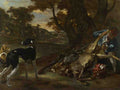 Jan Baptist Weenix A Huntsman cutting up a Dead Deer, with Two Deerhounds A4 Photo Print