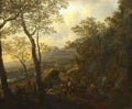 Jan Both A Rocky Italian Landscape with Herdsmen and Muleteers A4 Photo Print