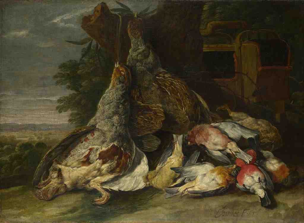 Jan Fyt Dead Birds in a Landscape A4 Photo Print