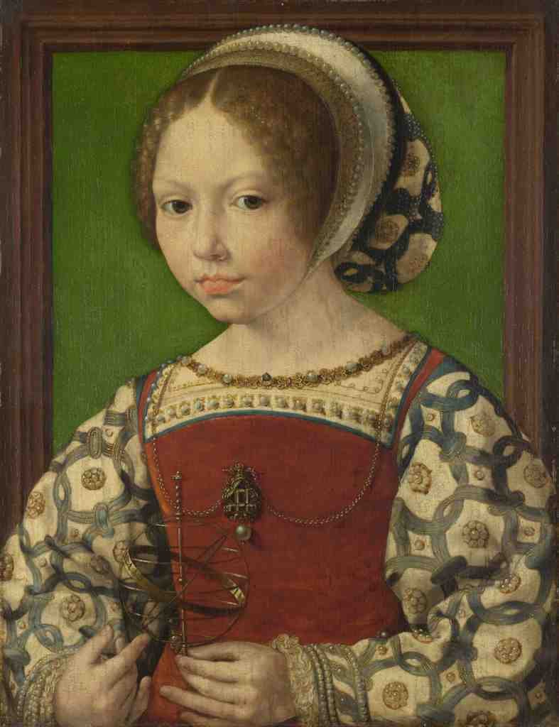 Jan Gossaert A Young Princess Dorothea of Denmark A4 Photo Print