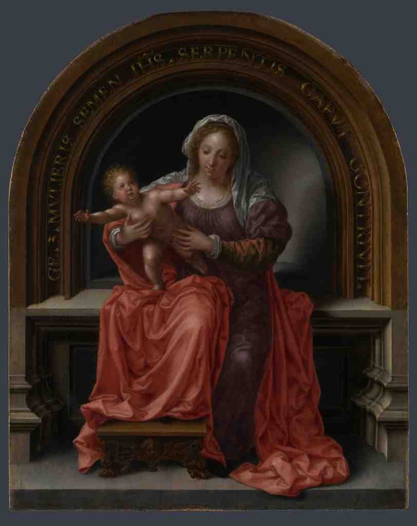 Jan Gossaert The Virgin and Child A4 Photo Print