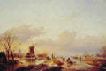 Jan Jacob Coenraad Spohler Winter Ice Skating A4 Photo Print