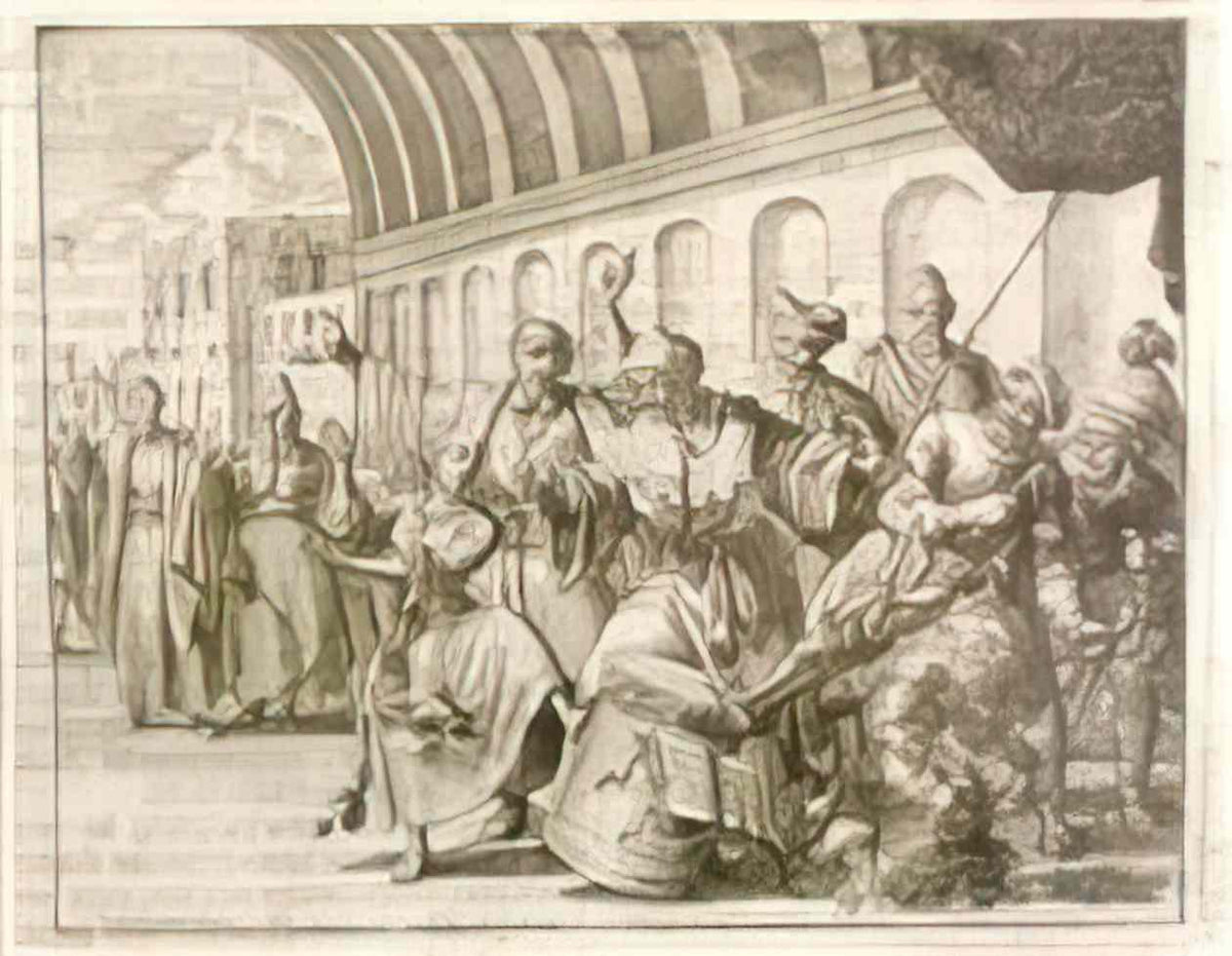 Jan Luyken eulalia suffocated and burned villa nova portugal ad 302 Art A4 Photo Print