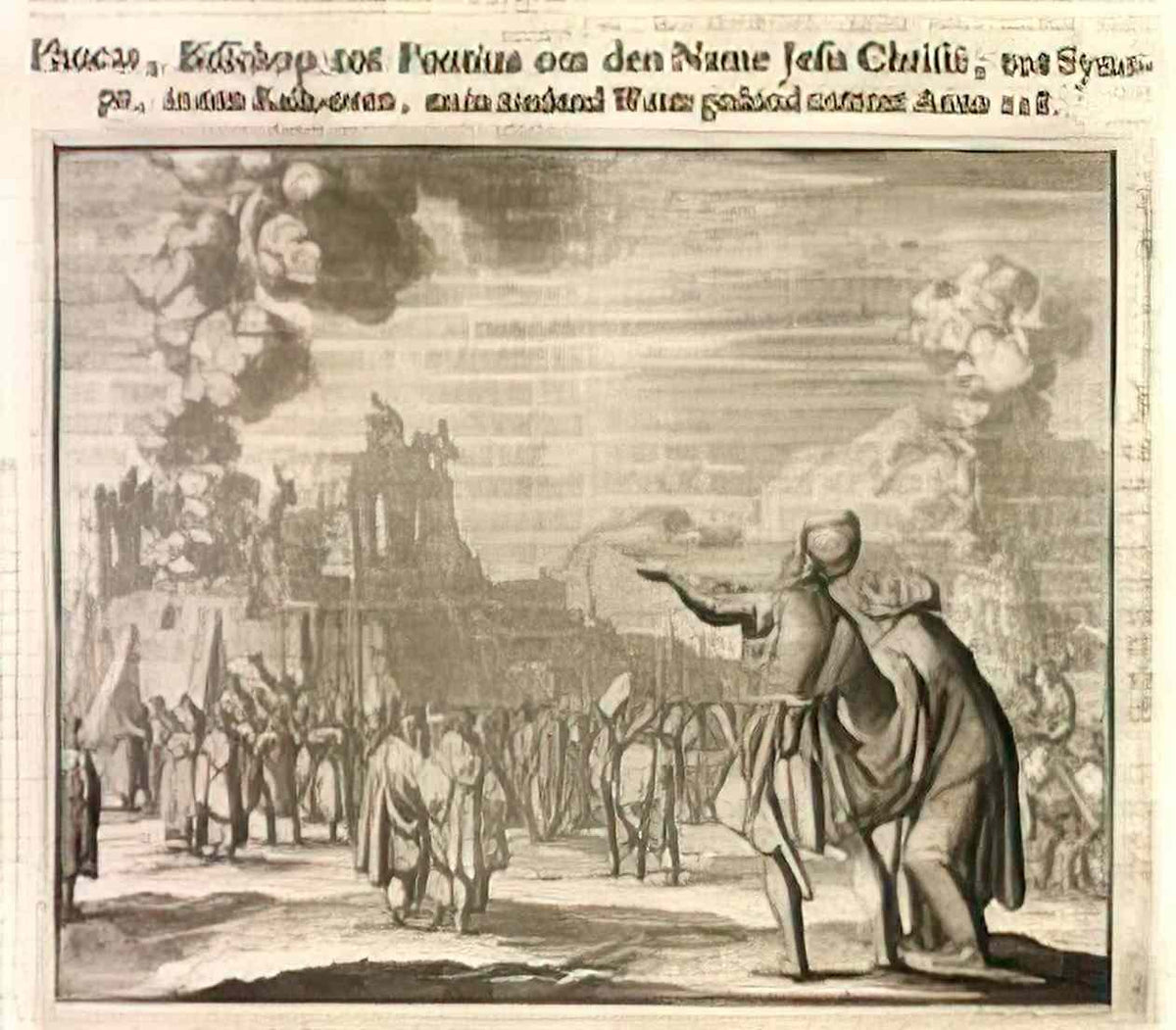 Jan Luyken phocus thrown into a lime kiln filled with boiling water p Art A4 Photo Print