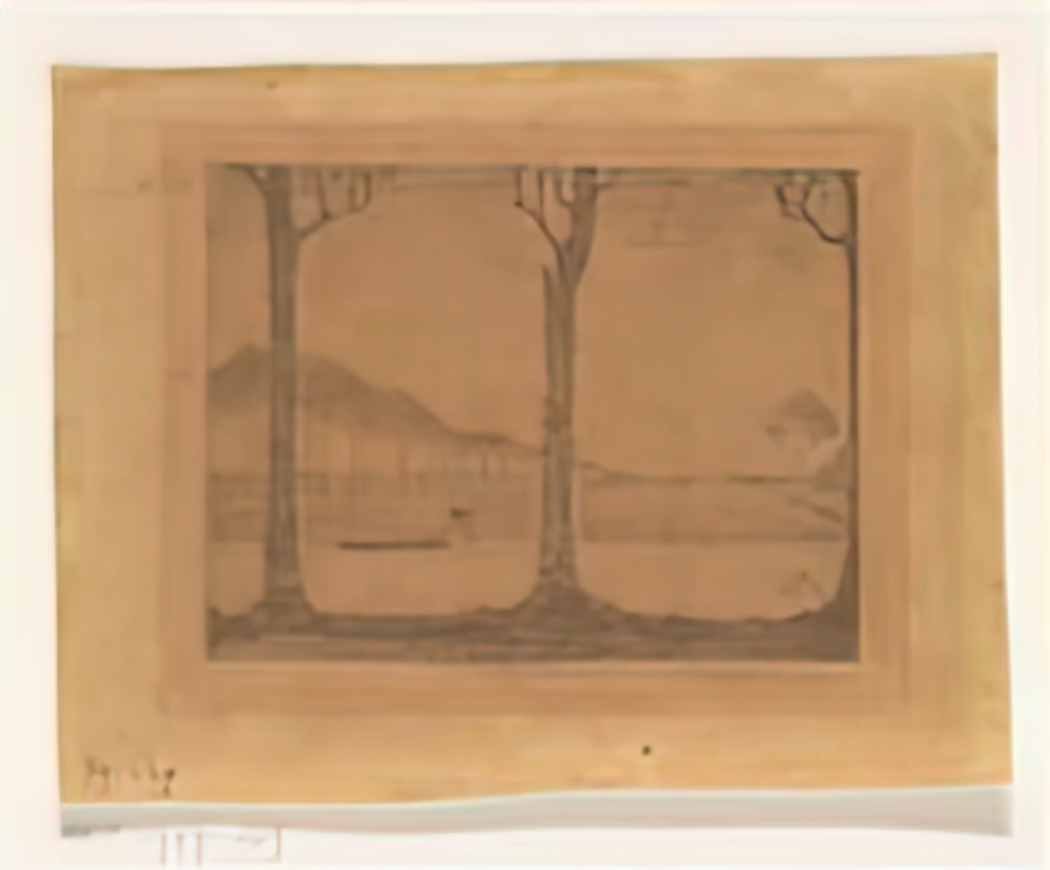 Jan Mankes bomen langs de vaart bij de woudsterweg rp p 1979 239 Art A4 Photo Print
