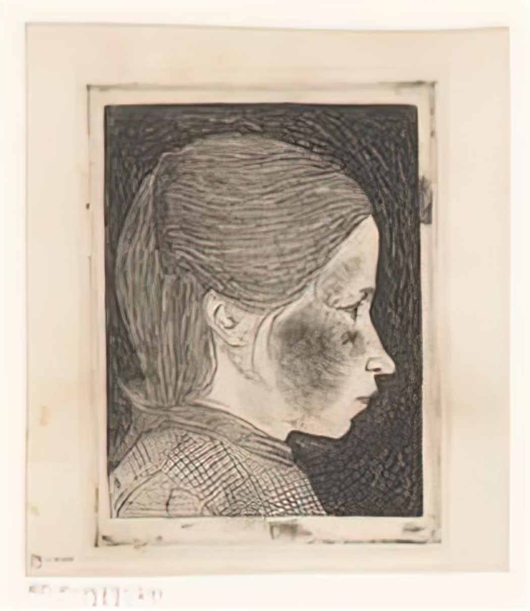 Jan Mankes hoofd van een meisje rp p 1979 241 Art A4 Photo Print UK