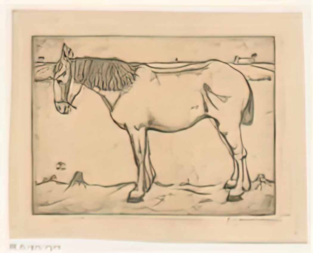 Jan Mankes paard rp p 1921 1924 Art A4 Photo Print UK