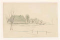 Jan Mankes winterlandschap te eerbeek links een knotwilg en een boerd Art A4 Photo Print UK