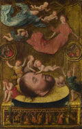 Jan Mostaert The Head of Saint John the Baptist A4 Photo Print