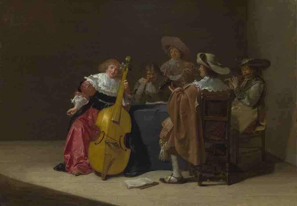 Jan Olis A Musical Party A4 Photo Print