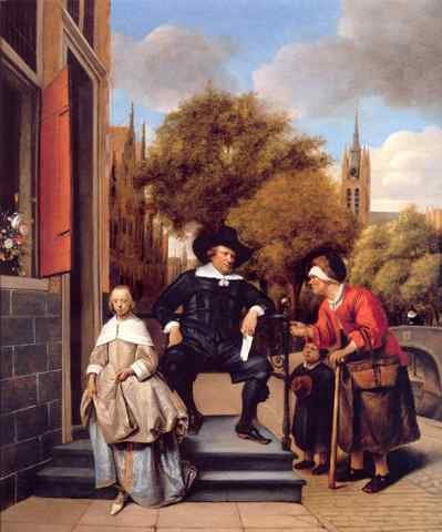 Jan Steen A Burgher of Delft and His Daughter A4 Photo Print