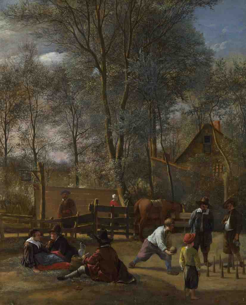 Jan Steen Skittle Players outside an Inn A4 Photo Print