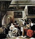 Jan Steen family holiday Art A4 Photo Print