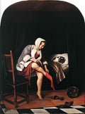 Jan Steen morning toilet 1665 Art A4 Photo Print