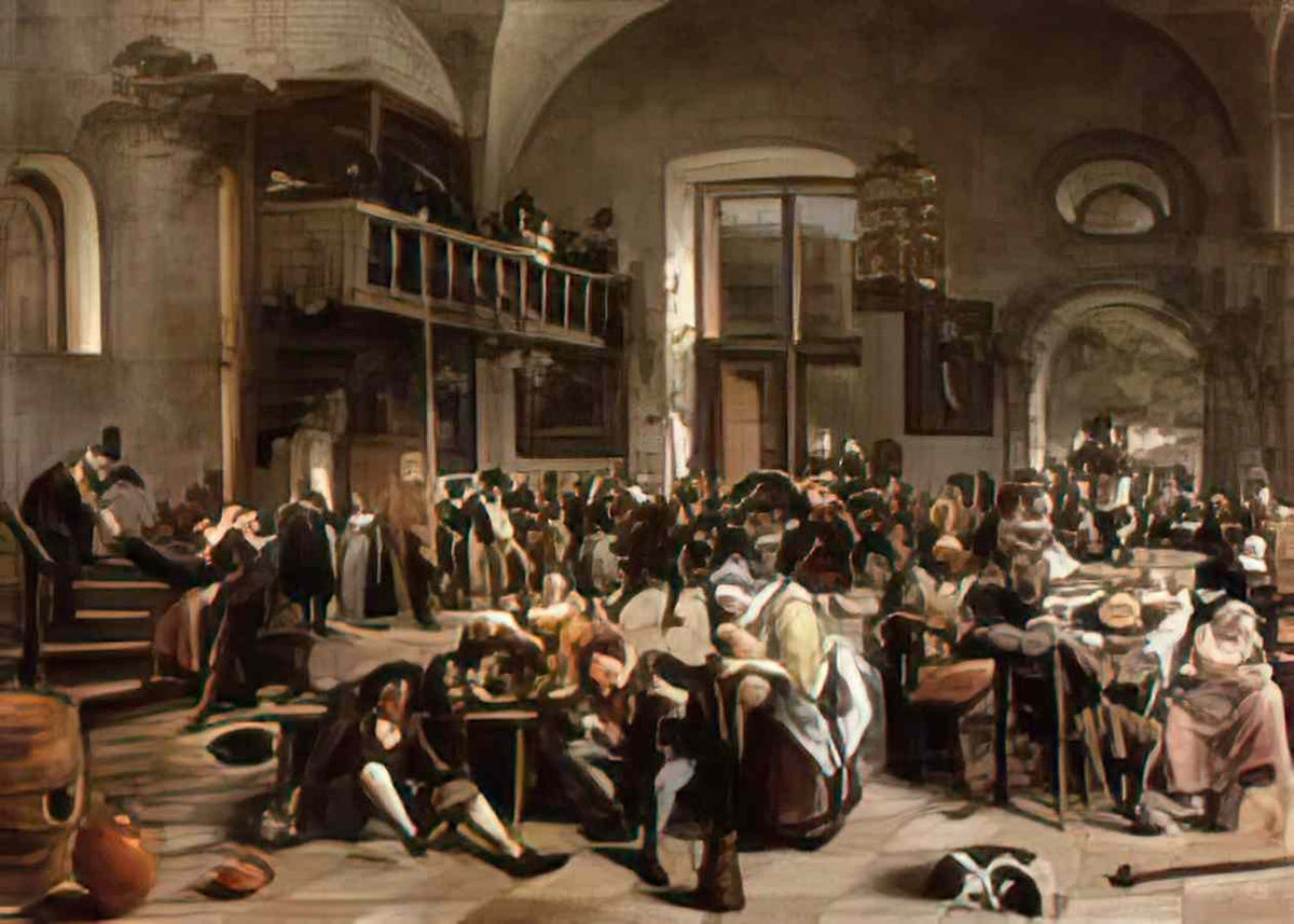 Jan Steen revelry at an inn 1674 Art A4 Photo Print