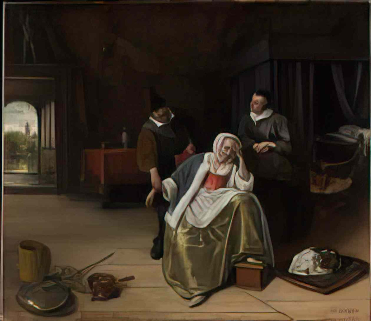 Jan Steen the lovesick maiden met dp147594 Art A4 Photo Print