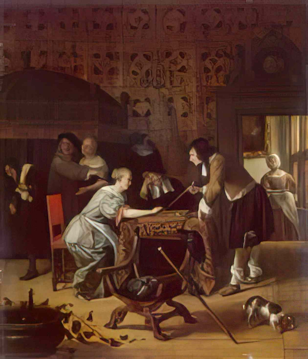 Jan Steen tric trac players 1667 Art A4 Photo Print